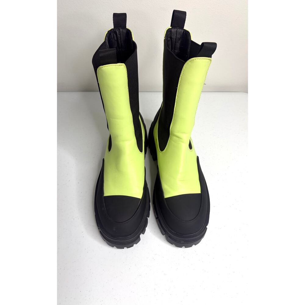 Azalea Wang Genevieve Chelsea Boots Sz 8.5 Platform Pull On Grunge Witchy Punk